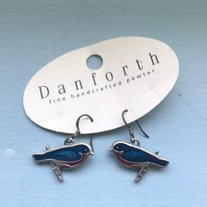 Danforth pewter bird earrings